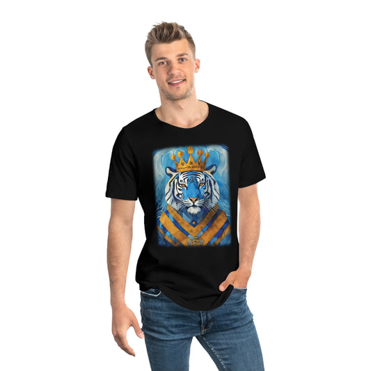 Men's Jersey Curved Hem Tee, Tiger Print T-shirt 2014